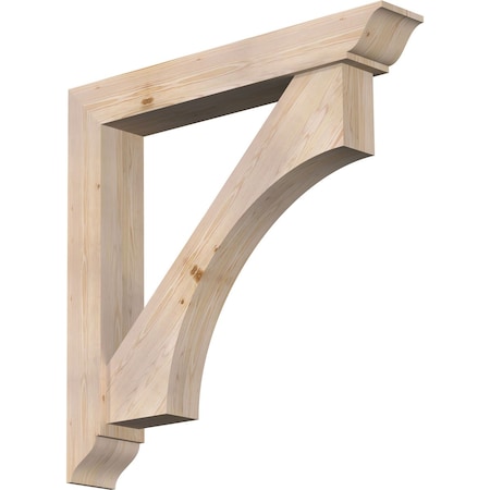 Ekena Millwork Westlake Traditional Smooth Bracket w/ Offset Brace, Douglas Fir, 7 1/2"W x 48"D x 48"H BKT0806X48X48WTL01SDF